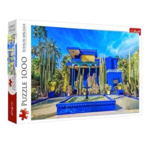 Puzzle Trefl 1000 Pièces Jardin Majorelle Marrakech - Casse-Tête Villa Bleue Yves Saint Laurent Maroc