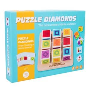 Puzzle Diamonds Game | Jeu de Logique 3x3 avec Chronomètre | Maroc