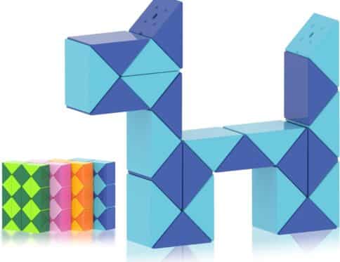Snake Cube Fidget Puzzle Transformable 24 Blocs – Casse-Tête Twist Anti-Stress Créatif