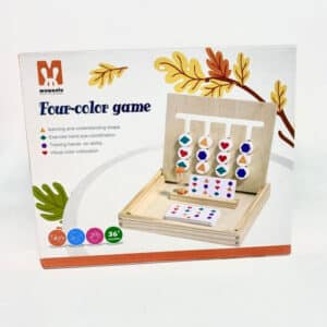 Jeu Logique 4 Couleurs Formes | Montessori Sablier Bois | Maroc