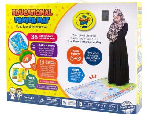 Tapis de Prière Éducatif Interactif My Salah Mat – Apprendre la Prière aux Enfants en 15 Langues