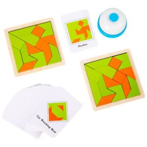 Tangram Battle avec Chronomètre | Jeu Compétitif 2 Joueurs | Maroc