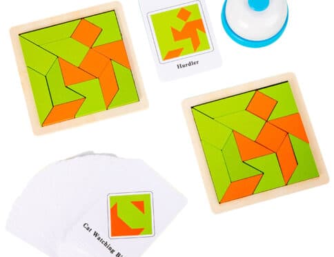 Tangram Battle avec Chronomètre | Jeu Compétitif 2 Joueurs | Maroc