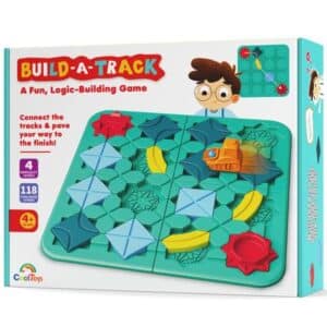 Jeu de Construction de Route Logique Build-A-Track - Puzzle de Chemin avec 118 Défis et Véhicule Mobile