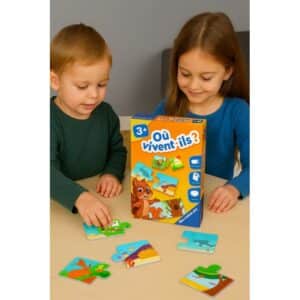 Jeu Éducatif Où Vivent-ils Ravensburger | 12 Puzzles Habitats Animaux | Maroc