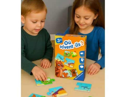 Jeu Éducatif Où Vivent-ils Ravensburger | 12 Puzzles Habitats Animaux | Maroc